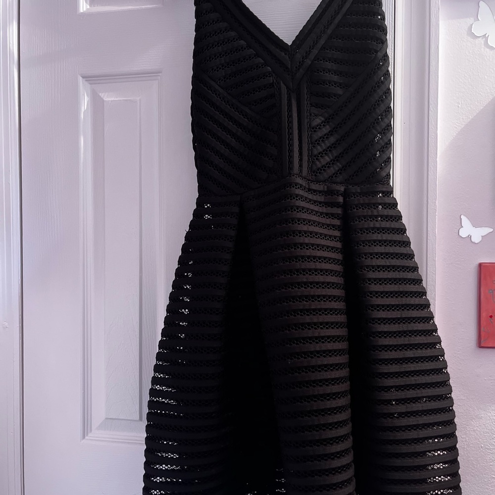 Maje Black Backless Dress